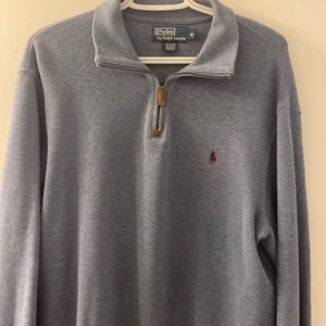 Ralph Lauren Polo Mens quarter zip in light blue